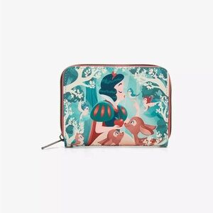 Loungefly Disney Snow White And The
Forest Animals Mini Zipper Wallet NWT